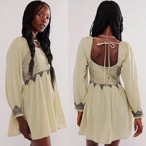 Free People What A Feeling Tunic in Sage Green